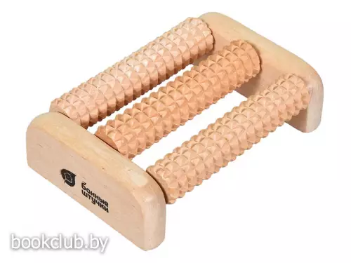 Массажер деревянный для ног, 14х9х4 см, 