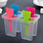 Форма для мороженого «Медвежонок», 13×11,5×7,5 см, 4 ячейки, цвет МИКС