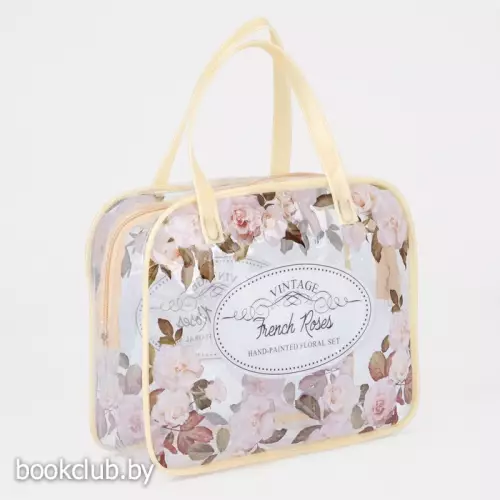 Косметичка ПВХ Винтаж, 19,5х6,5х15, отдел на молнии, бежевый