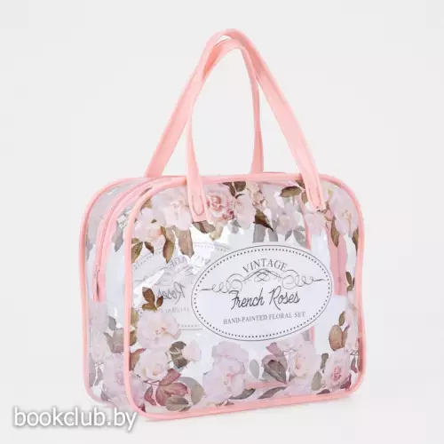 Косметичка на молнии, цвет розовый (с ручками)