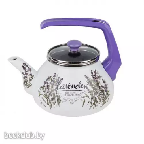 Чайник стальной эмалированный «Цветок лаванды», 2,2 л, PERFECTO LINEA