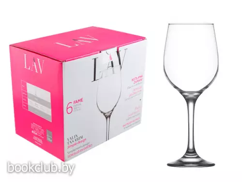 Набор бокалов для вина Fame, 6 шт., 395 мл, LAV