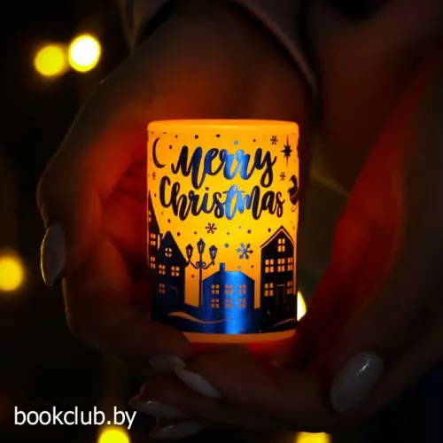Электронная свеча, мод. СВ-20 «Merry Christmas», 4,5 х 6,4 см