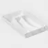 Лоток для столовых приборов в ящик Darel plastic, 4 секции, 34×21×5 см, пластик, белый
