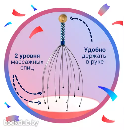 Массажер «Мурашка» для головы, цвет МИКС