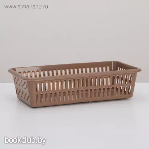 Корзина без крышки 20х10х4,8 см, цвет МИКС