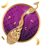 Ложка-загребушка «На счастье» (жар-птица), 1 х 4 см