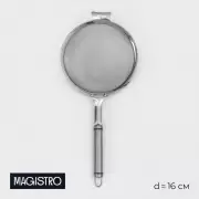 Сито для просеивания Magistro Arti, d=16 см, серебристое