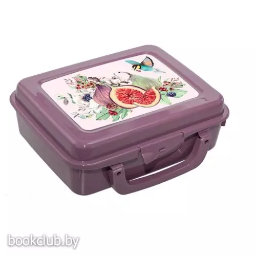 Контейнер для обеда с ручкой IDEA (цвет: инжир)