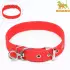 Ошейник двухслойный с вертлюгом, 58 х 3 см, полиэстер, красный 