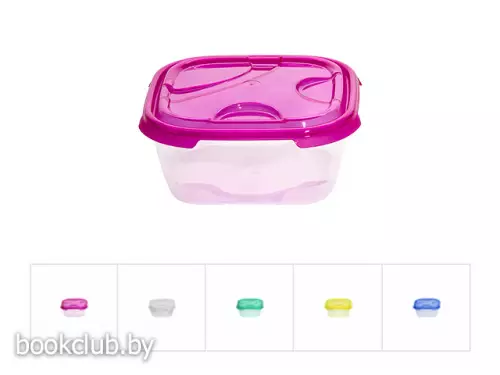 Контейнер прямоугольный с крышкой Frigo 1 л, 160х160х70 мм, DRINA