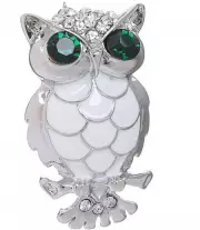 Брошь «Сова» в серебре