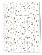 Блокнот в точку: Bullet Journal (полевые цветы, 120 c., пружина)
