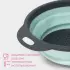 Дуршлаг складной Доляна «Компакт», 29.5×23.8×9 см, силикон, пластик, бирюзовый