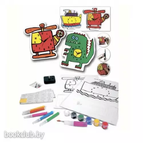 Набор для творчества «Часы своими руками»: модель кенгуру и динозавр