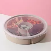 Менажница с крышкой IDEA, 5 секций, пластик, бежевый