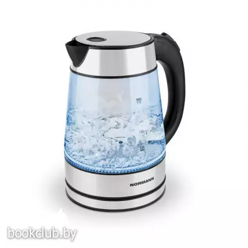 Чайник электрический AKL-237 NORMANN (2200 Вт, 1,7 л, стекло, подсветка)