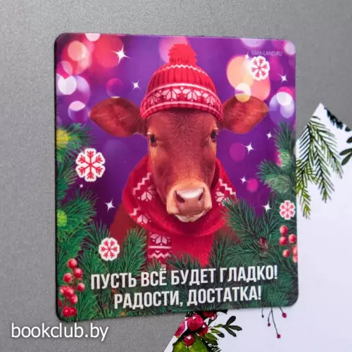 Магнит «Пусть все будет гладко! Радости, достатка!»