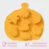 Форма для выпечки Доляна «Осенняя пора», силикон, 7 ячеек, 26×25.5×3 см, оранжевая
