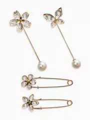 Набор булавок«Цветы», 4 шт., 8 см