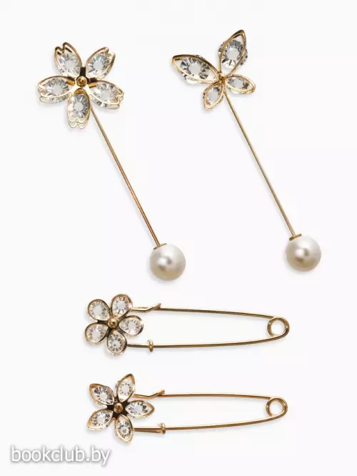Набор булавок«Цветы», 4 шт., 8 см