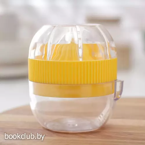 Соковыжималка для лимона Альтернатива, 7×7×8 см, пластик, жёлтый