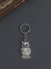 Брелок для ключей на кольце «Филин», металл под серебро, 4.5×2.5 см