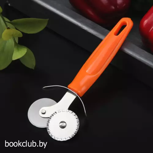 Нож для пиццы и теста «Оранж», 17 см, 2 лезвия