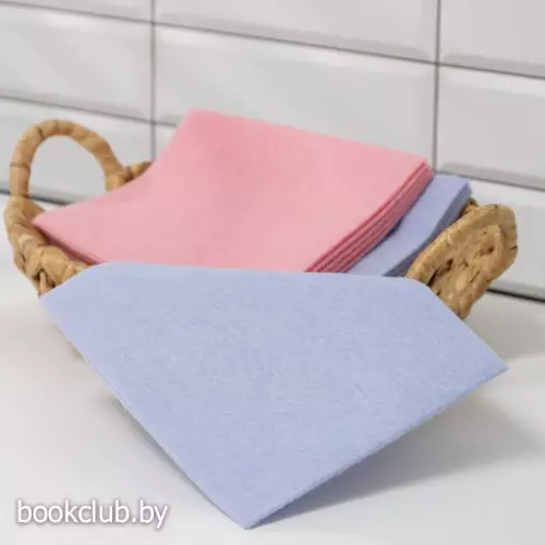 Набор вискозных салфеток универсальных Доляна, 30×34 см, 10 шт., плотность 80 г/м², МИКС