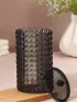 Органайзер для ватных дисков «Black Secret», с крышкой, 18×10×7.5 см, чёрный