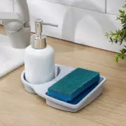 Подставка для губки и дозатора, пластик, МИКС