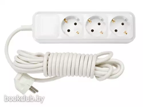 Удлинитель с заземлением бытовой, 10 м, 3 розетки, BYLECTRICA