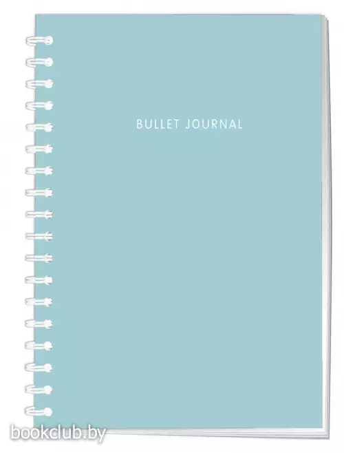 Блокнот в точку: Bullet Journal (бирюзовый, 144 c., пружина)